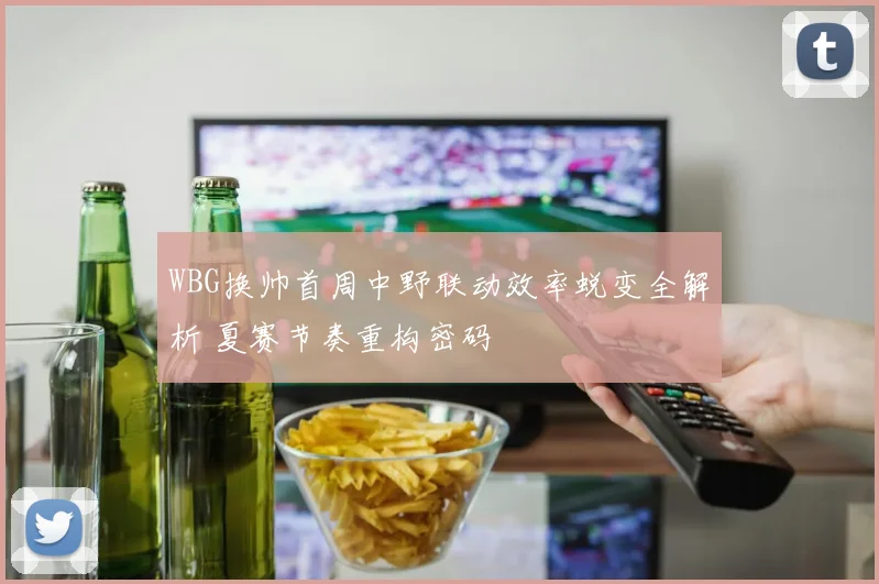 WBG换帅首周中野联动效率蜕变全解析 夏赛节奏重构密码