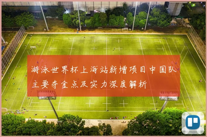 游泳世界杯上海站新增项目中国队主要夺金点及实力深度解析